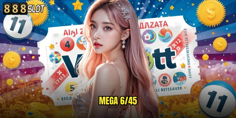 Mega 6/45 888SLOT Xổ Số Tự Chọn Jackpot Tỷ Đồng 8 Mega 6/45