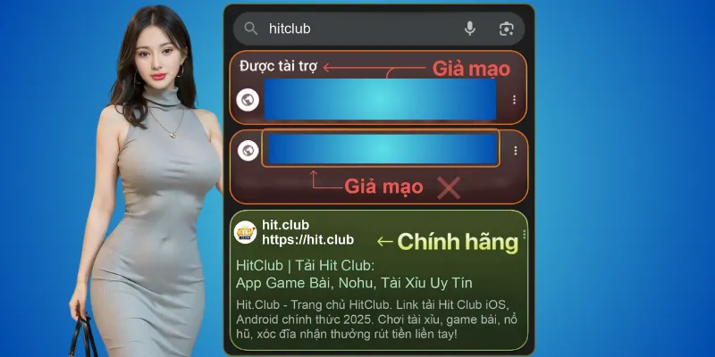 Hitclub thật – chỉ có hit.club, mọi miền khác đều giả 3 Cách nhận biết Hitclub thật