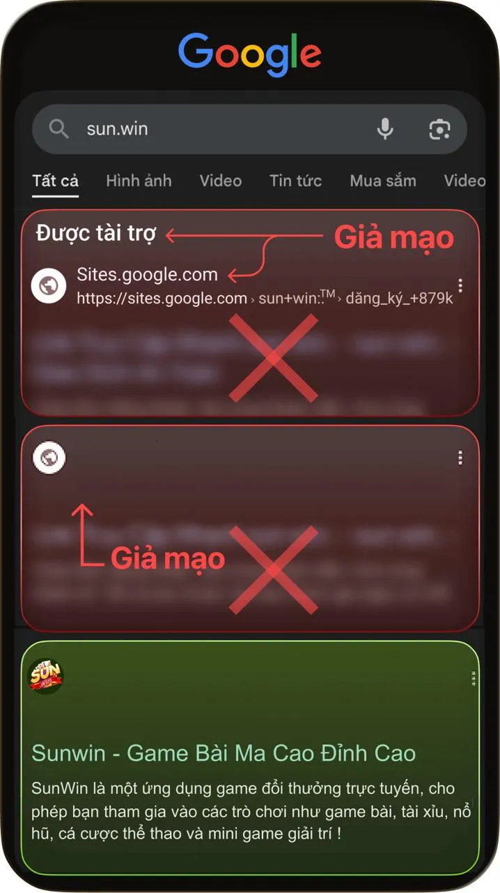 Phân biệt Sunwin thật: chỉ sun.win mới là tên miền chính chủ 3 Mẹo truy cập đúng Sunwin thật