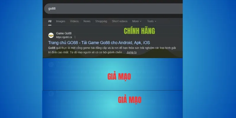 Go88 thật – chỉ tin miền go88.com và go88.ca; các miền khác có thể là giả mạo 2 Tại sao Go88 sử dụng hai miền chính thức